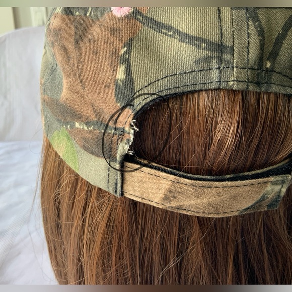 PINK CAMO Ball Cap, Adjustable sizing - Picture 6 of 6